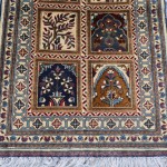 2x4 Bakhtiari Area rugs, Afghan Beige Flower Pictorial Small Accent rug, Living room Bedroom Home Decor Wall Rug, 3x4 Turkish Aesthtic Rug,