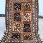 2x4 Bakhtiari Area rugs, Afghan Beige Flower Pictorial Small Accent rug, Living room Bedroom Home Decor Wall Rug, 3x4 Turkish Aesthtic Rug,